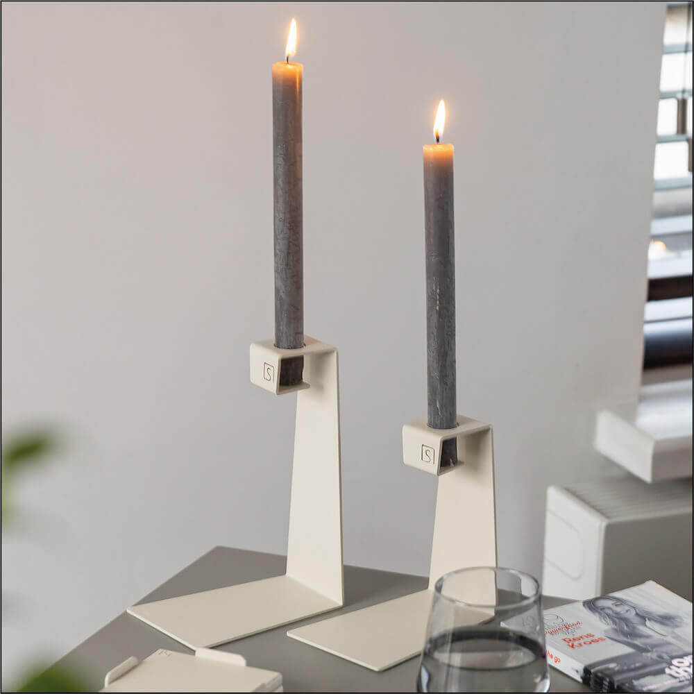 Kandelaar Mono Set van 2