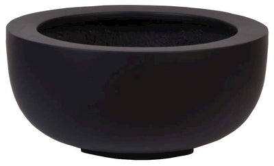 Pot Ducos S black Ø33 x H15 cm 2 stuks (Black Ø33 x H15 cm)