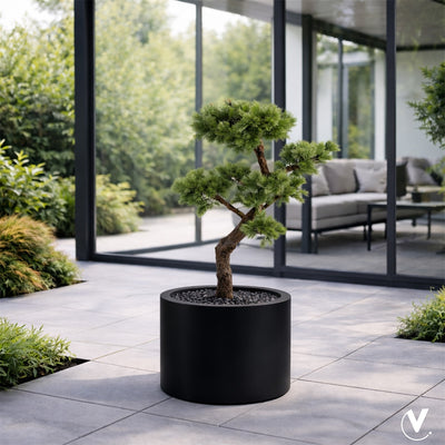 Pot Maine M black Ø50 x H40 cm (Black Ø50 x H40 cm)