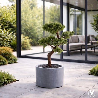 Pot Maine M grey Ø50 x H40 cm (Grey Ø50 x H40 cm)