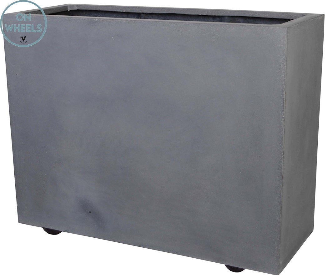 Pot Indiana XL on wheels L100 x B40 x H80 cm Grey 1