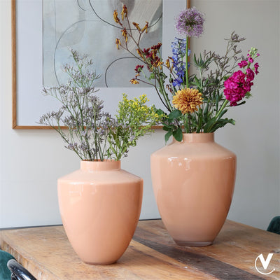 Vaas Tugela M sand - Verwachte binnenkomst eind April Ø28 x H35 cm Pastel Peach 2