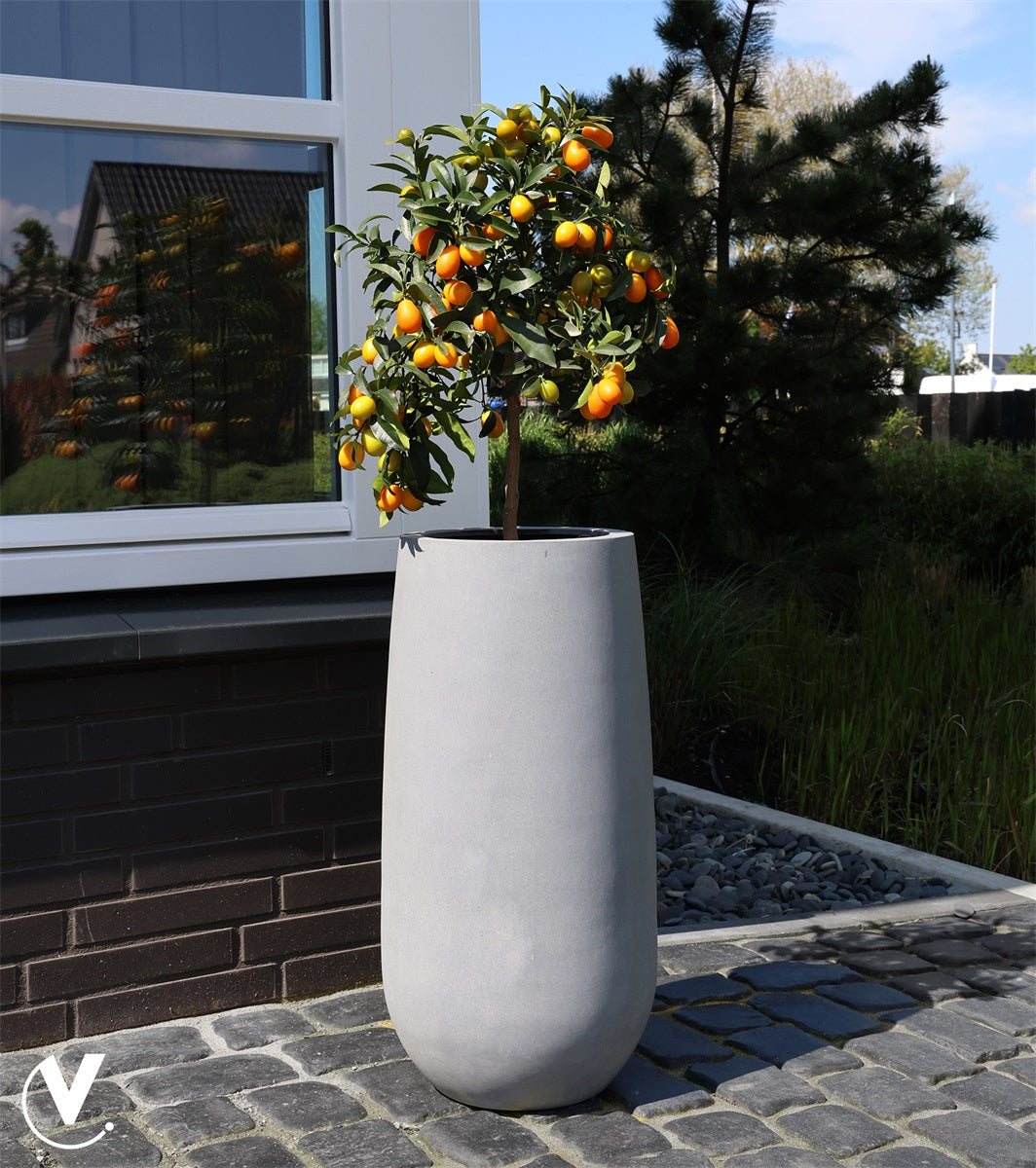 Pot Idaho - Verwachte binnenkomst nog niet bekend Ø35 x H70 cm Grey 2