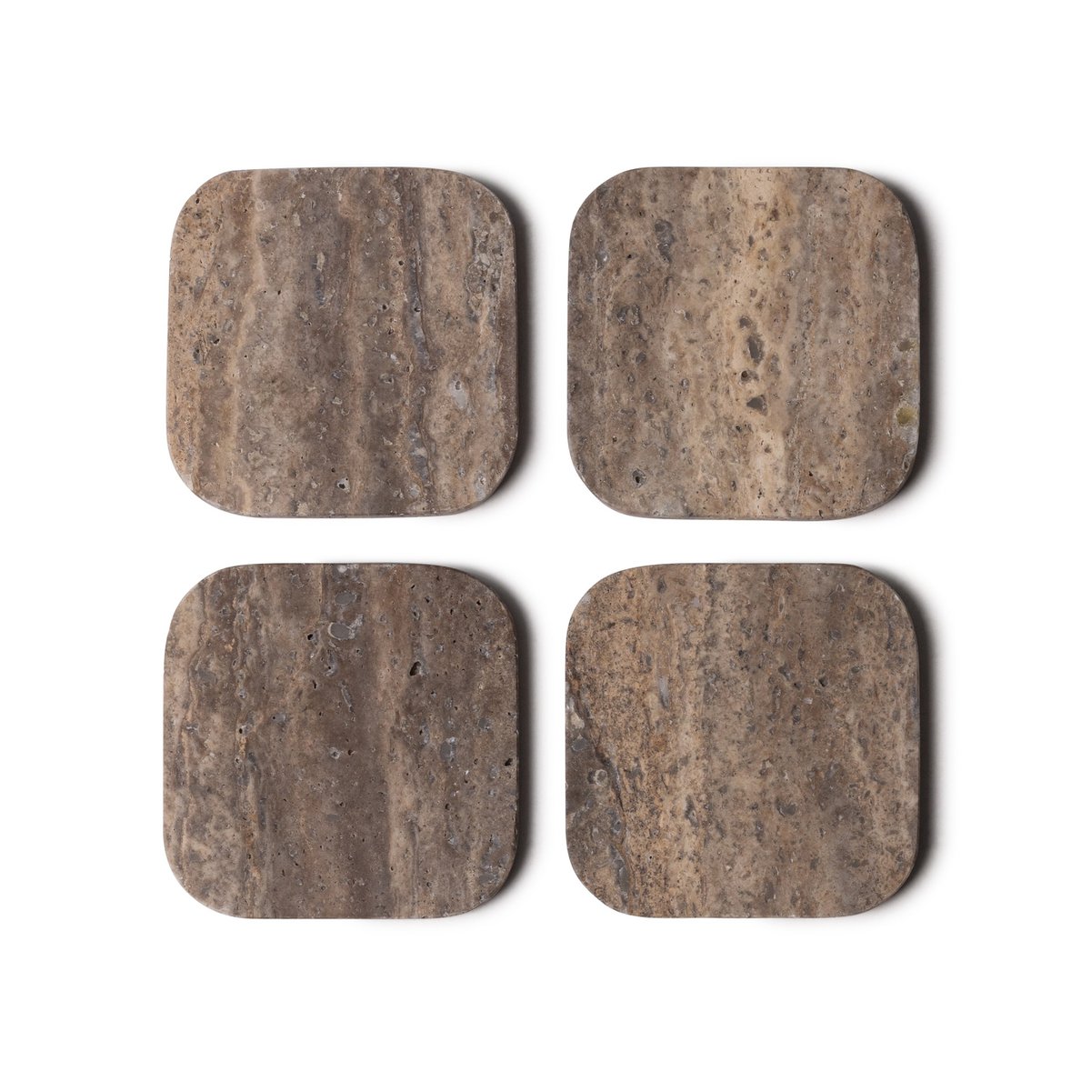 Onderzetters Marmer - Organisch - Set van 4 stuks - 1x10x1cm
