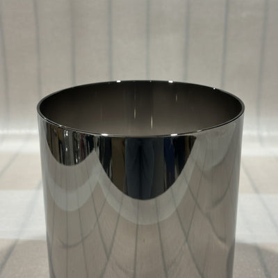 Vaas Noir – cilindervormige design vaas van rookglas