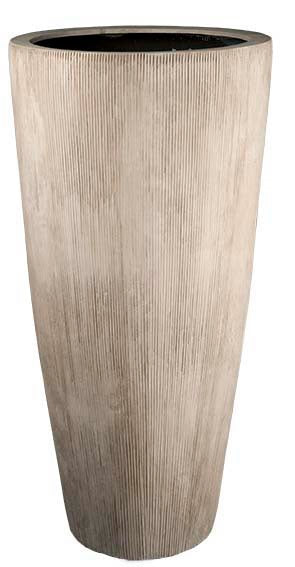 Pot Java L stripe beige Ø47 x H100 cm  (Stripe beige Ø47 x H100 cm)