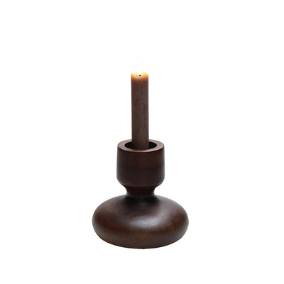 Kaarshouder Colmor XS walnut Ø12 x H12 cm (Walnut Ø12 x H12 cm)