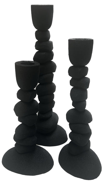 Kaarshouder Nechi  black L10 x B8 x H28/22/19 cm (black L10 x B8 x H28/22/19)
