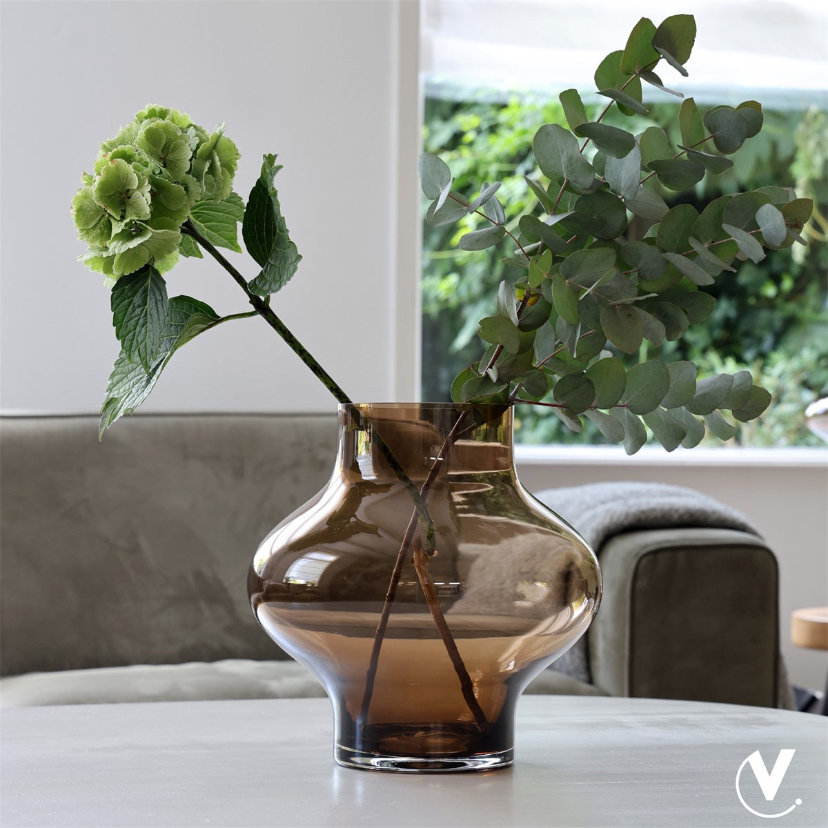 Vaas Ruvuma M taupe Ø28 x H28 cm (Taupe Ø28 x H28 cm)