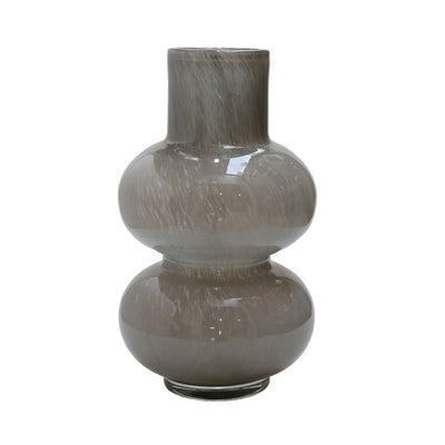 Vaas Alima Elite grey Ø20 x H35 cm -  Laatste voorraad - Laatste voorraad - Deze vaas gaat uit het assortiment maar met de Lindi Vaas bieden we een prachtig alternatief (Grey Ø20 x H35 cm)