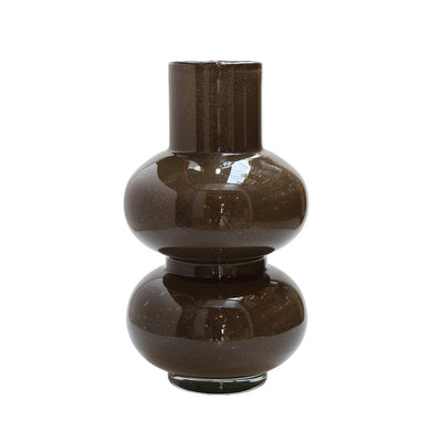 Vaas Alima Elite dark brown Ø20 x H35 cm - Laatste voorraad - Deze vaas gaat uit het assortiment maar met de Lindi Vaas bieden we een prachtig alternatief (Brown Ø20 x H35 cm)