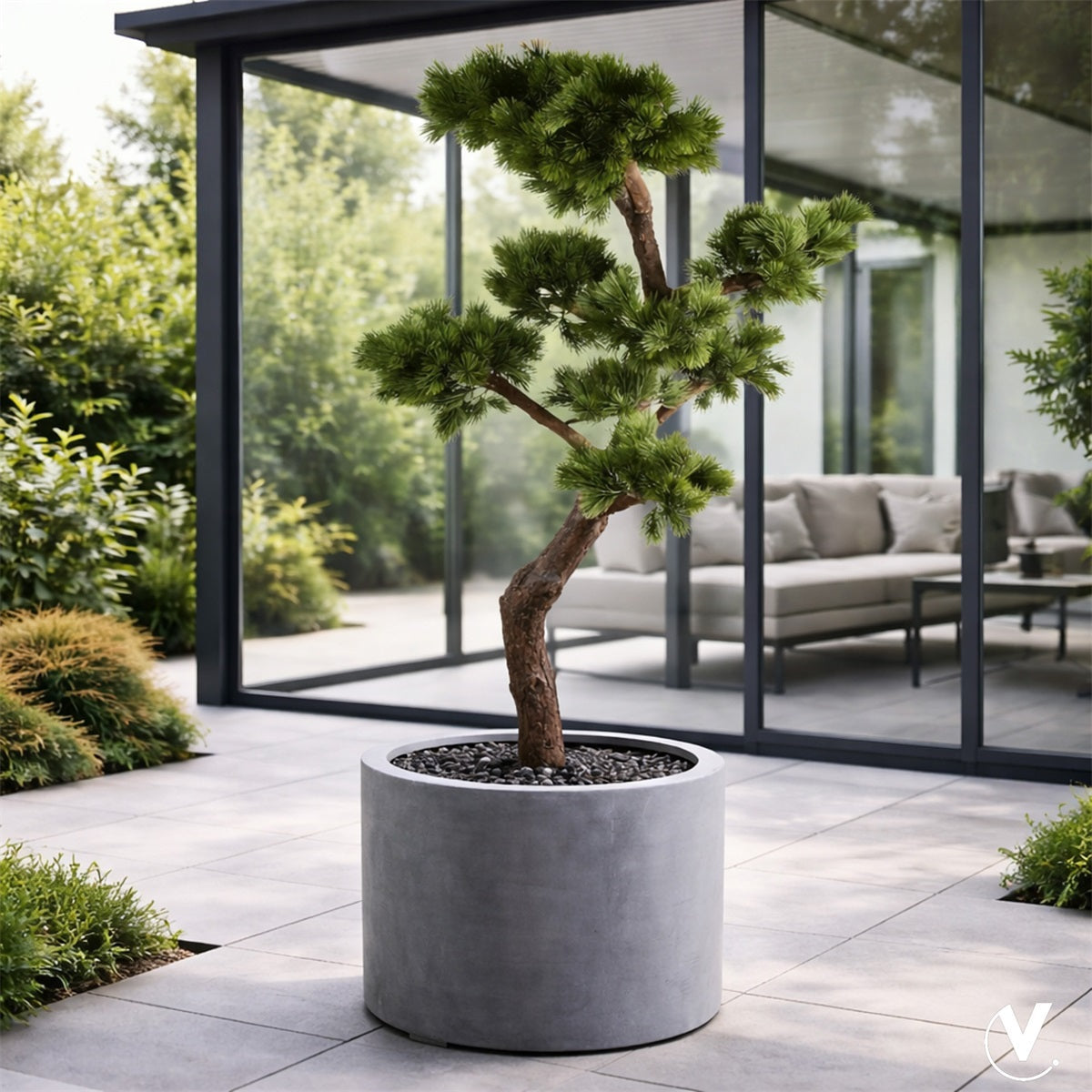 Pot Maine XL grey Ø70 x H50 cm