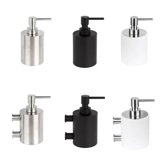 Zeepdispenser by Piet Boon PB501 met muurbevestiging mat zwart