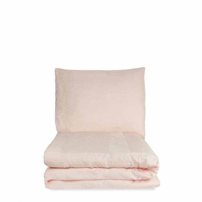 Dekbedovertrek Como katoensatijn-linnen - Afbeelding 2