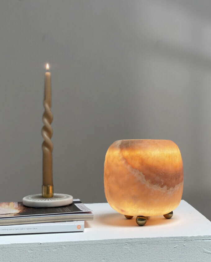 Tafel lamp Luna- Alabaster