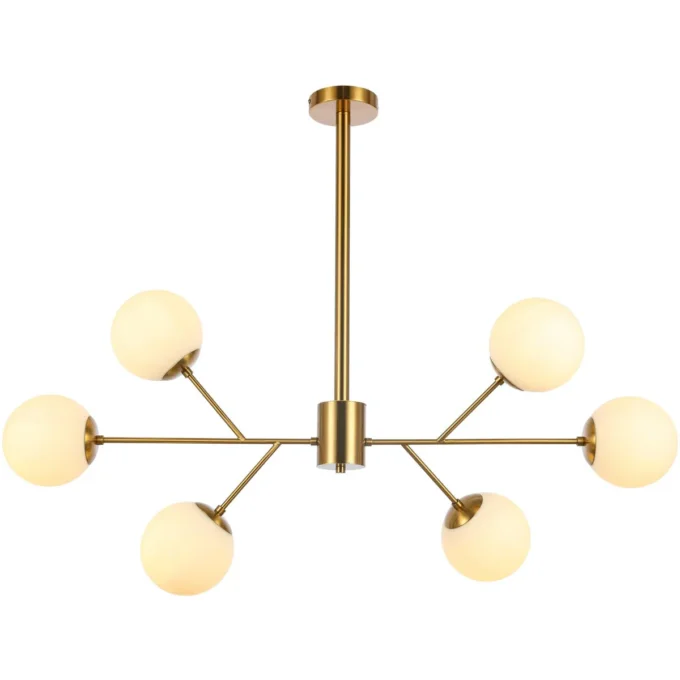 Hanglamp Amy - Wit goud -bol - Afbeelding 2