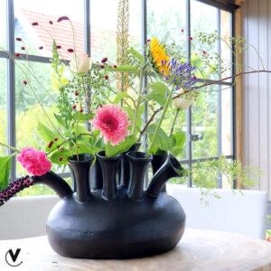 Toetervaas Assen 12 toeters mat zwart