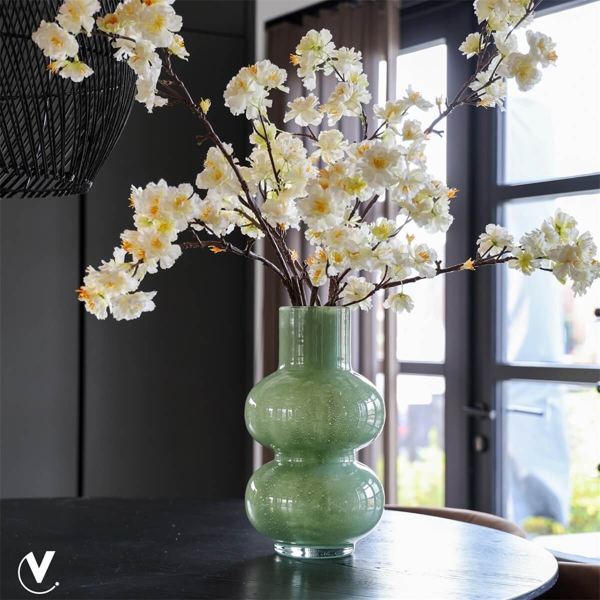 Sfeerfoto vaas Alima Groen