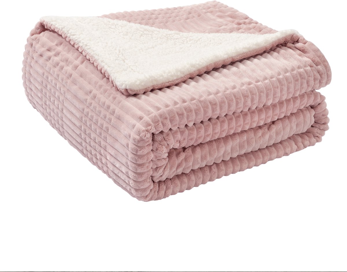 Ridgeline Sherpa Fleece Blanket Dusty