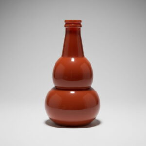 Vaas Rosso – sculpturale design vaas van rood glas