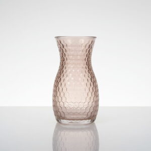 Vaas Elara – glazen vaas met honingraatstructuur